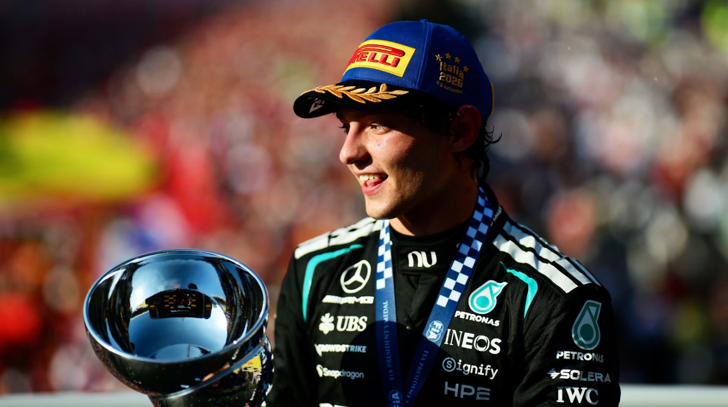 Antonelli puts title pressure aside after Monza triumph