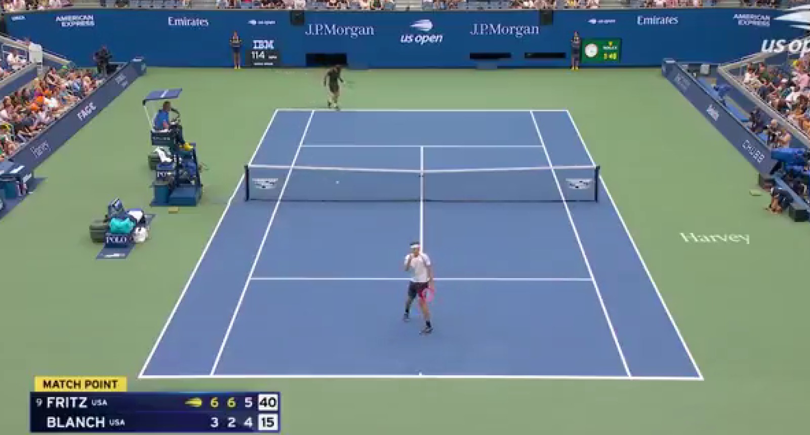 Fritz advances with straight sets win over Blanch